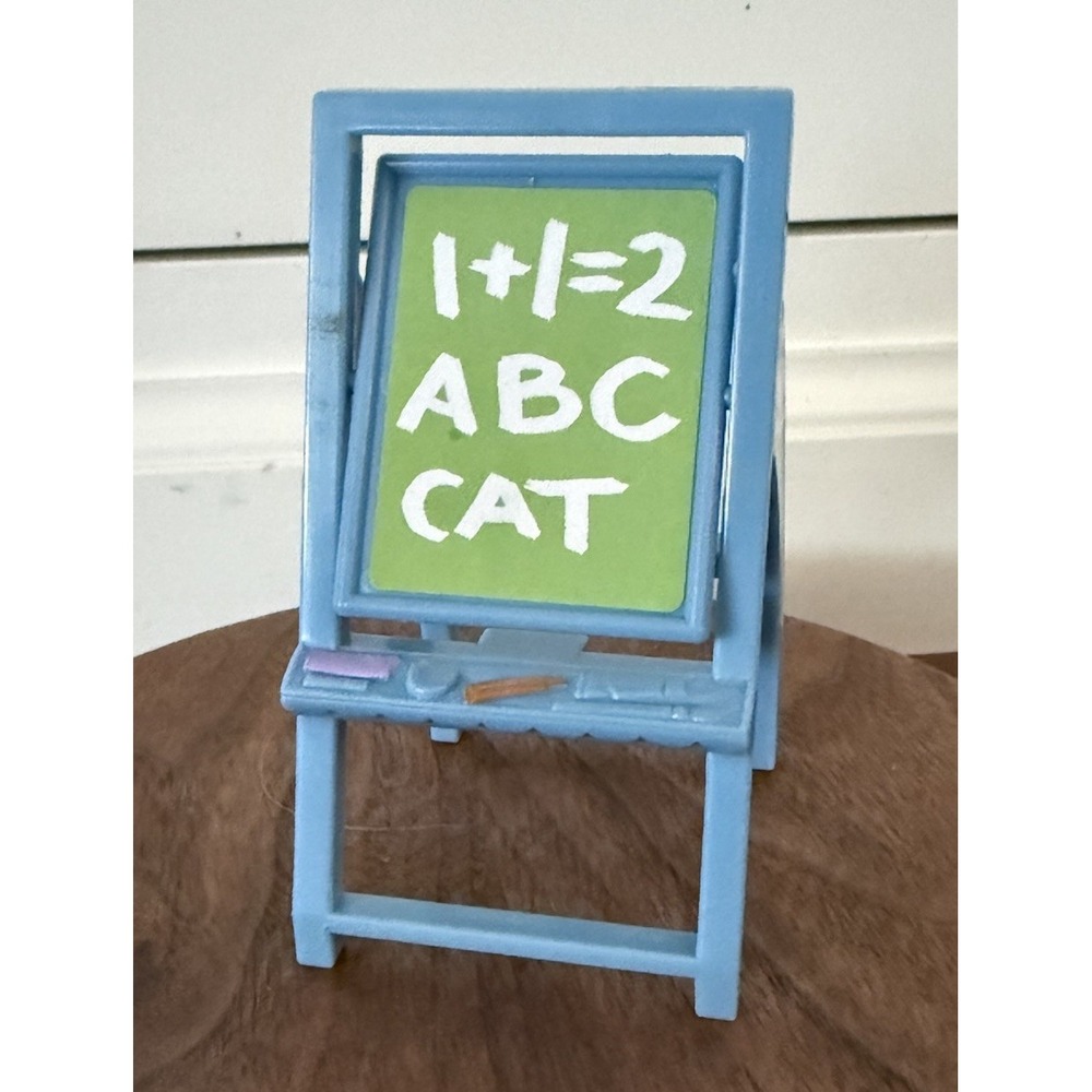 Fisher Price Loving Family Dollhouse ART EASEL Playroom with Apple Tree Rare